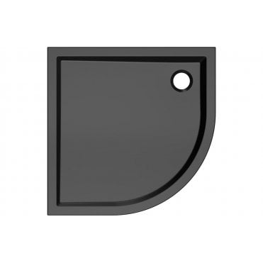 40mm Low Profile Quadrant Tray and Waste - Matt Black (Choose Size)