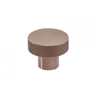Plumb Warehouse 42.5mm Knurled Round Handle - Brushed Bronze