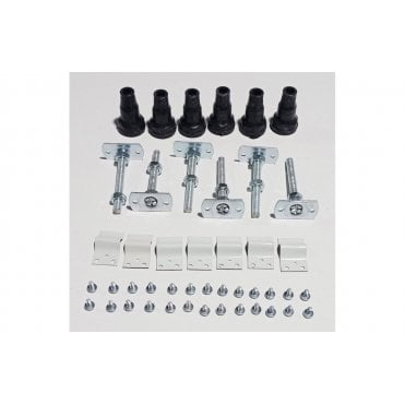 45mm Low Profile Square and Rectangular Riser Set - White