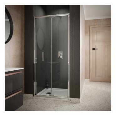 Plumb Warehouse 6mm Bi-Fold Shower Door - Available In Different Sizes