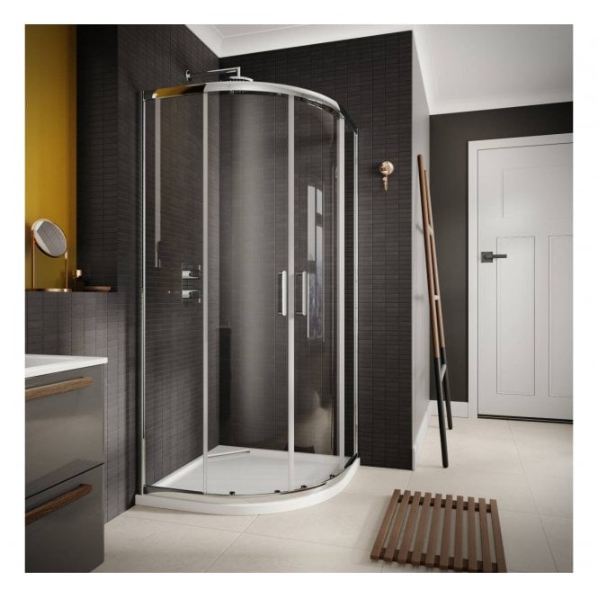 Plumb Warehouse  6mm Double Door Quadrant Shower Enclosure 800mm - G6C01