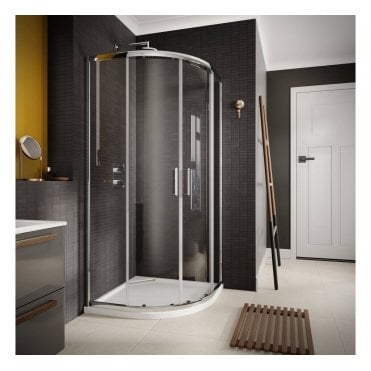 Plumb Warehouse 6mm Double Door Quadrant Shower Enclosure 800mm - G6C01
