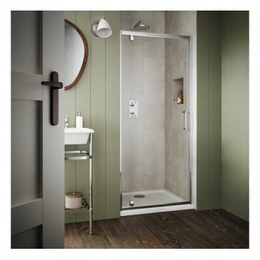 Plumb Warehouse 6mm Pivot Shower Door - Available In Different Sizes