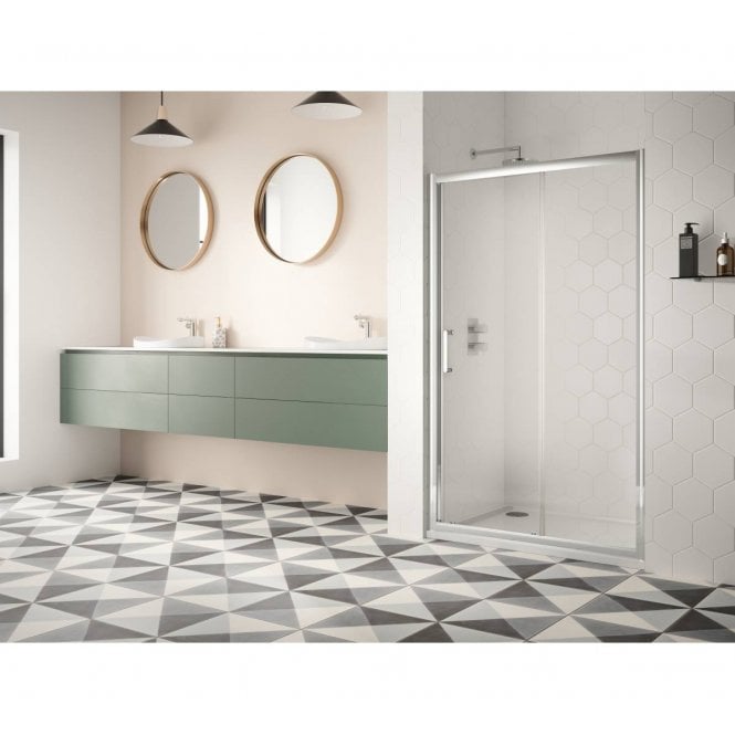 Plumb Warehouse  8mm Slider Shower Door - Available In Different Sizes