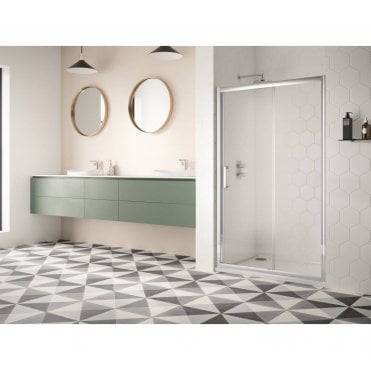 Plumb Warehouse 8mm Slider Shower Door - Available In Different Sizes