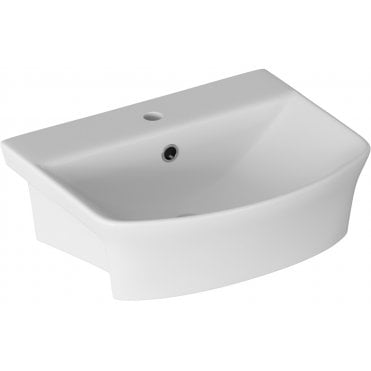 Abuzzi 500x400mm 1 Tap Hole Semi Recessed Basin