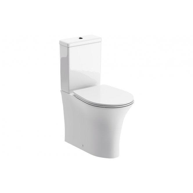 Plumb Warehouse Abuzzi Rimless Close Coupled Fully Shrouded WC & Soft Close Seat