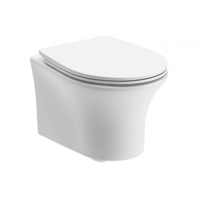 Plumb Warehouse Abuzzi Rimless Wall Hung WC & Soft Close Seat