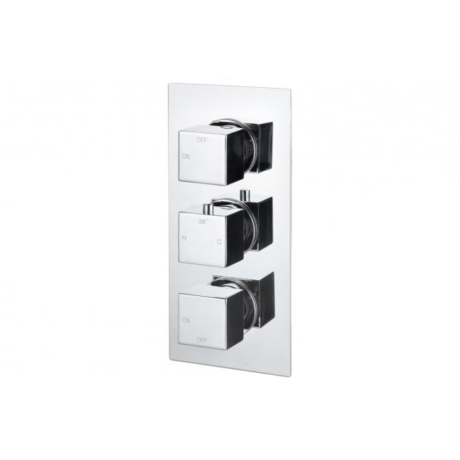 Plumb Warehouse Adriania Thermostatic Triple Shower Valve