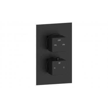 Adriania Thermostatic Two Outlet Twin Shower Valve  (Choose Finish)