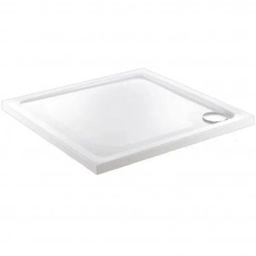 Alpha Anti-Slip Square Shower Tray - White (Choose Size)
