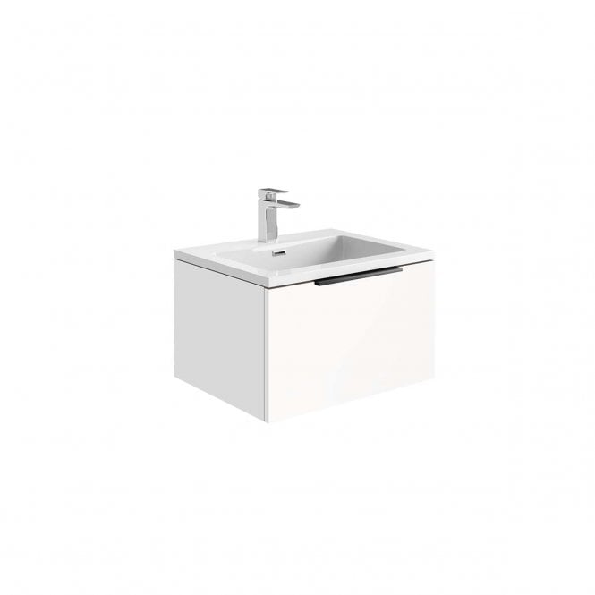 Plumb Warehouse Ambience LED Wall Hung Vanity Unit With White Basin And Frame (Select Size and Finishes)