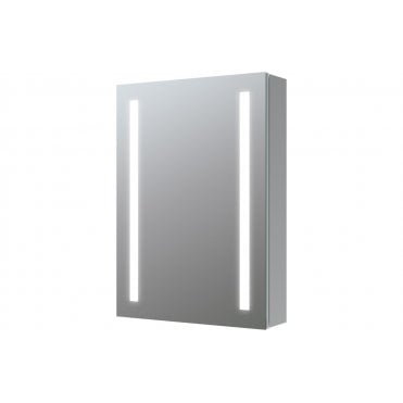 Ancona 500mm 1 Door Front-Lit LED Mirror Cabinet