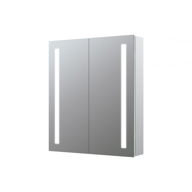 Plumb Warehouse Ancona 600mm 2 Door Front-Lit LED Mirror Cabinet