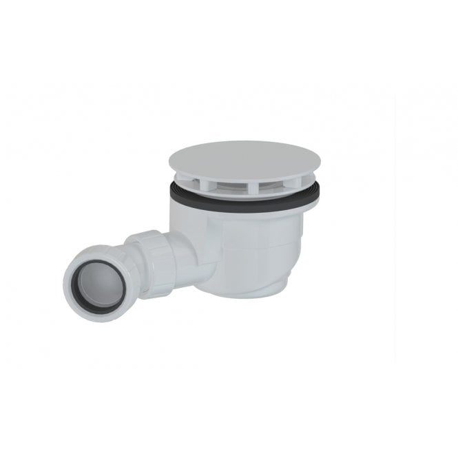 Plumb Warehouse Anti-Slip Shower Tray 25mm Waste Cover - White