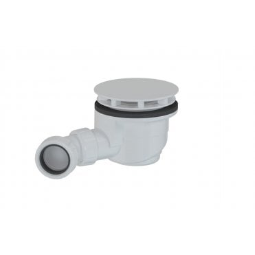 Anti-Slip Shower Tray 25mm Waste Cover - White