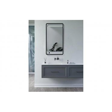 Ascola 500mm Rectangle Mirror w/Shelf