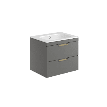 Aubrey 590mm Wall Hung Vanity Unit With Basin