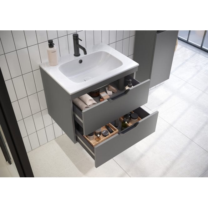 Plumb Warehouse Aubrey 610mm White Vanity Basin