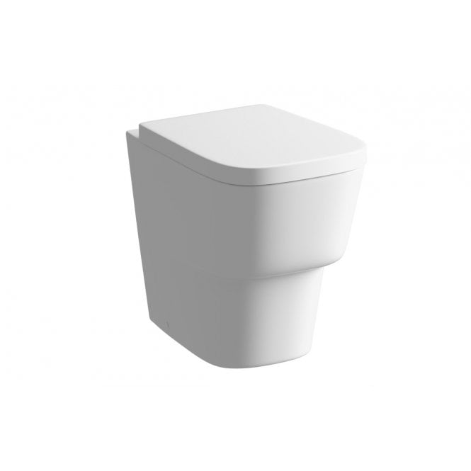Plumb Warehouse Avezzano Square Soft Close Toilet Seat - White