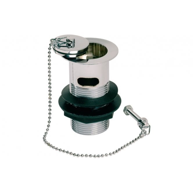 Plumb Warehouse Basin Plug & Chain Waste - Slotted