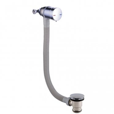 Bath Filler Chrome Overflow With Click Clack Waste
