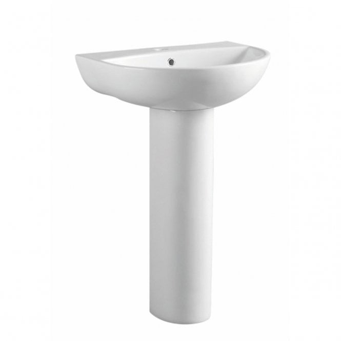 Plumb Warehouse Belini Gloss White Full Pedestal