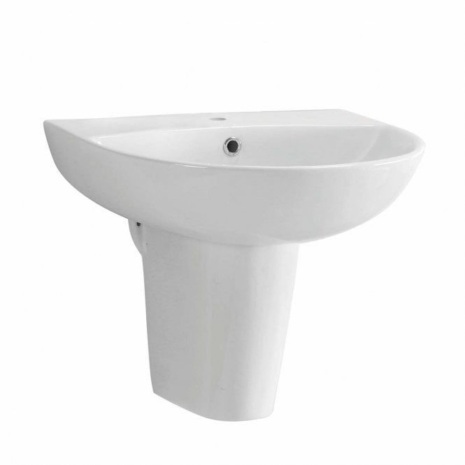 Plumb Warehouse Belini Gloss White Semi Pedestal
