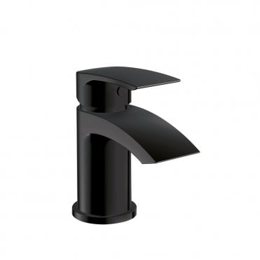 Belini Mini Mono Basin Mixer Tap With Push Waste