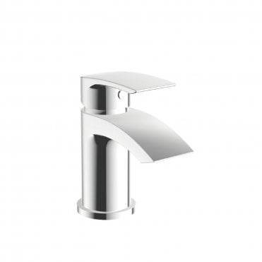 Belini Mini Mono Basin Mixer Tap With Push Waste