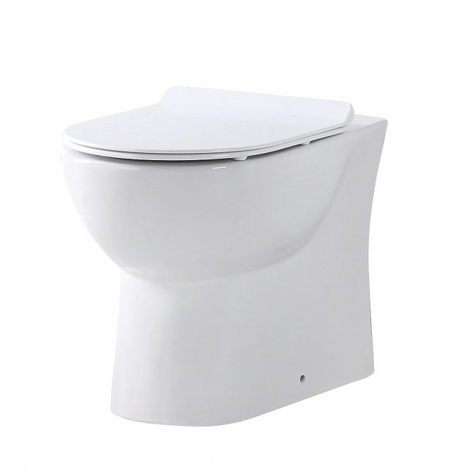 Plumb Warehouse Belini Rimless Back To Wall Toilet With Wrap Over Soft Close Seat