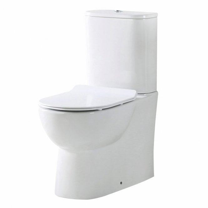 Plumb Warehouse Belini Rimless Close Coupled Toilet With Cistern and Slim Soft Close Seat
