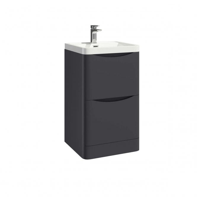 Plumb Warehouse Bella 500mm  Floor Standing Vanity Unit With Countertop And Basin