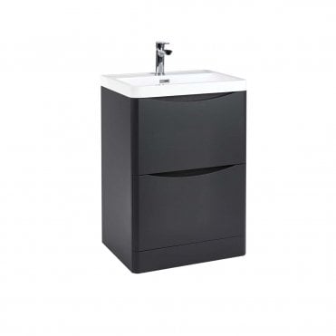 Bella Floor Standing Vanity Unit With Countertop And Basin (Slect Size and Finish)