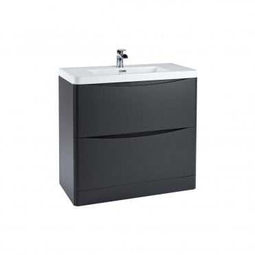 Bella Floor Standing Vanity Unit With Countertop And Basin (Slect Size and Finish)