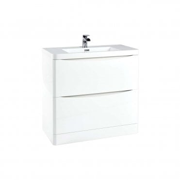 Bella Floor Standing Vanity Unit With Countertop And Basin (Slect Size and Finish)