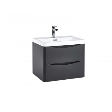 Bella Wall Hung Vanity Unit With Countertop And Basin (Select Size and Finish)