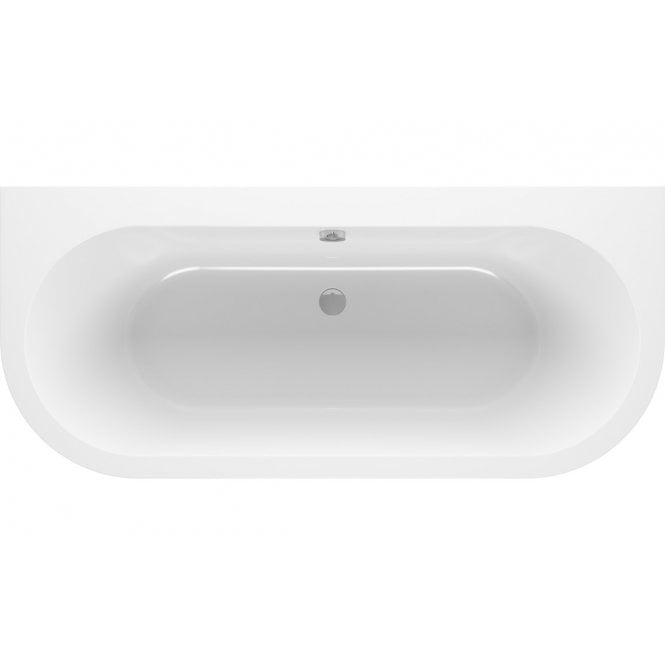 Plumb Warehouse Bergama 1700x750 No Tap Hole Back To Wall Bath & Legs
