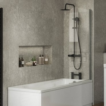 Beta 1400mm Half Radius Bath Screen (Choose 800mm / 1000mm width)