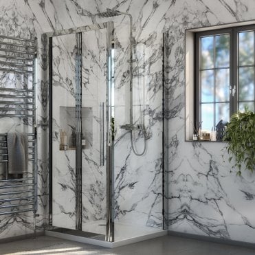 Beta 6mm Glass Bi-fold Shower Door