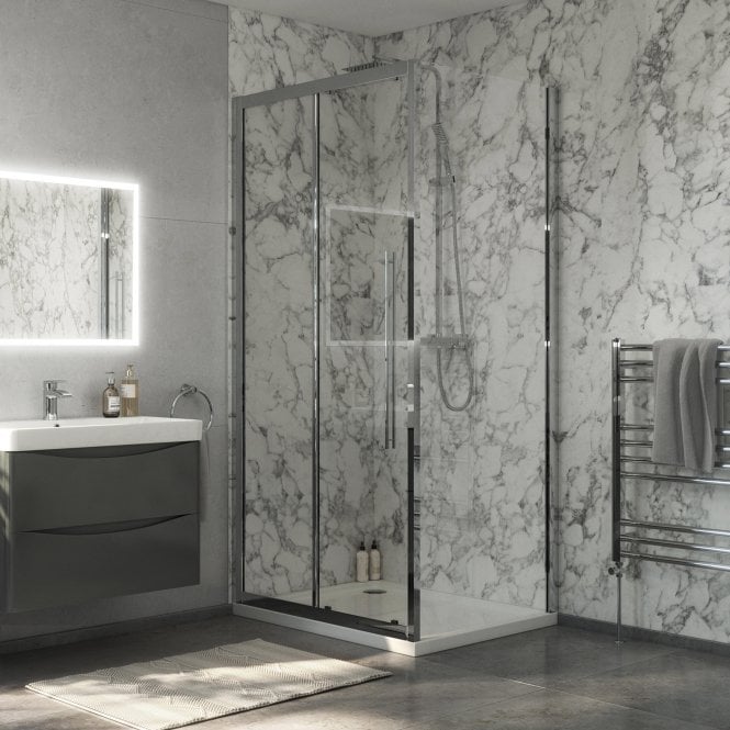 Plumb Warehouse Beta 6mm Glass Sliding Shower Door