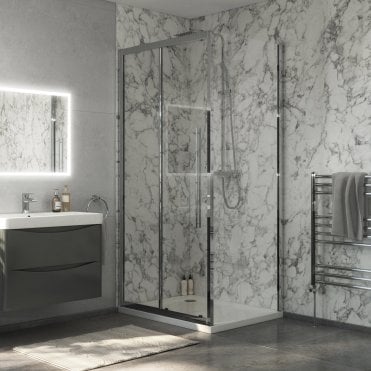Beta 6mm Glass Sliding Shower Door
