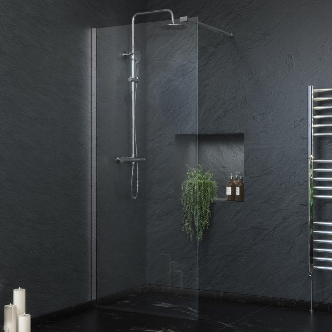 Plumb Warehouse Beta 8mm Glass Wetroom Panel