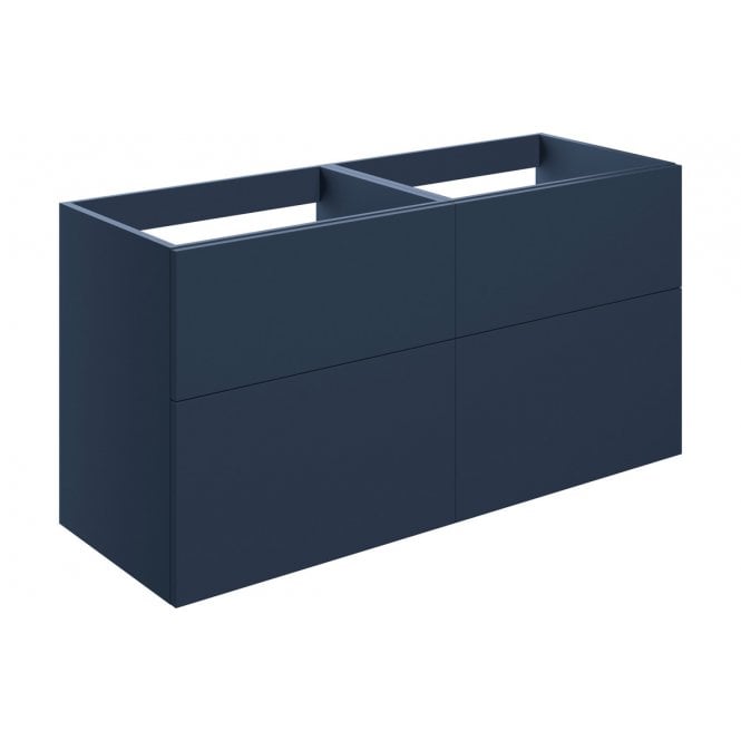 Plumb Warehouse Bielli 1180mm 4 Drawer Wall Unit (No Top) - Matt Deep Blue
