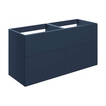 Bielli 1180mm 4 Drawer Wall Unit (No Top) - Matt Deep Blue