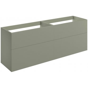 Bielli 1180mm Wall Hung 4 Drawer Basin Unit (No Top) Matt Olive Green