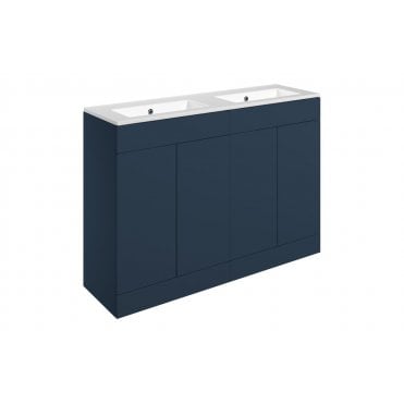 Bielli 1210mm Floor Standing 4 Door Basin Unit and 0 Tap Holes Basin (Choose Finish)