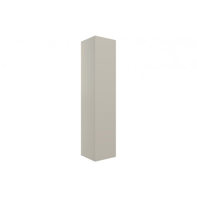 Plumb Warehouse Bielli 350mm Wall Hung 1 Door Tall Unit - Matt Latte