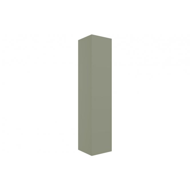 Plumb Warehouse Bielli 350mm Wall Hung 1 Door Tall Unit - Matt Olive Green