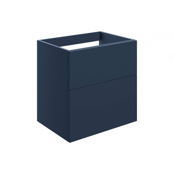 Plumb Warehouse Bielli 590mm 2 Drawer Wall Unit (No Top) - Matt Deep Blue